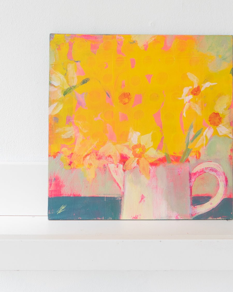 Jug Of Sunshine - a floral still life painting - Gabriella Buckingham