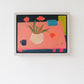 Flamingo Table - a floral still life painting - Gabriella Buckingham