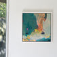 Upstream - a framed abstract landscape painting