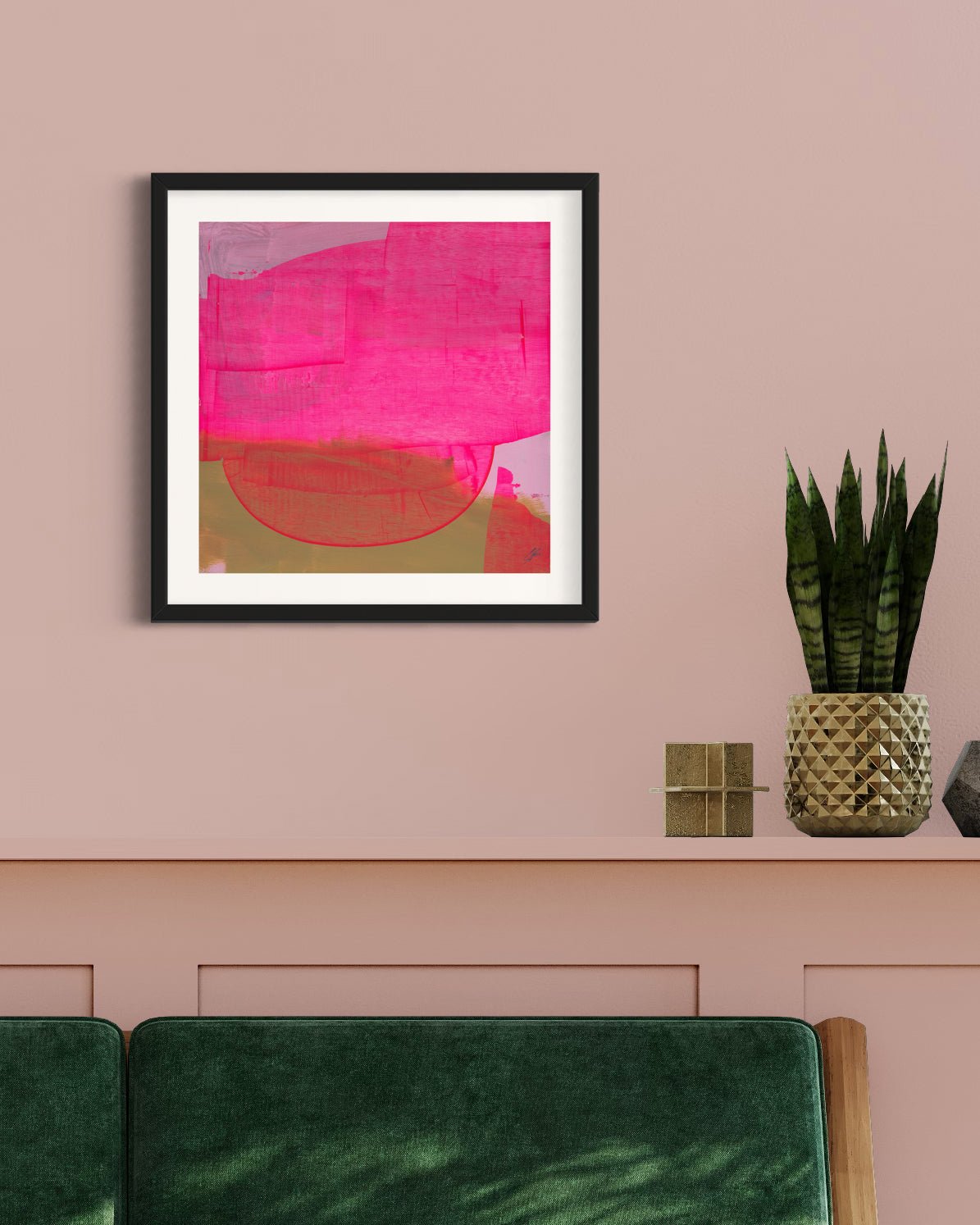 Pink Swoop Art Print - Gabriella Buckingham